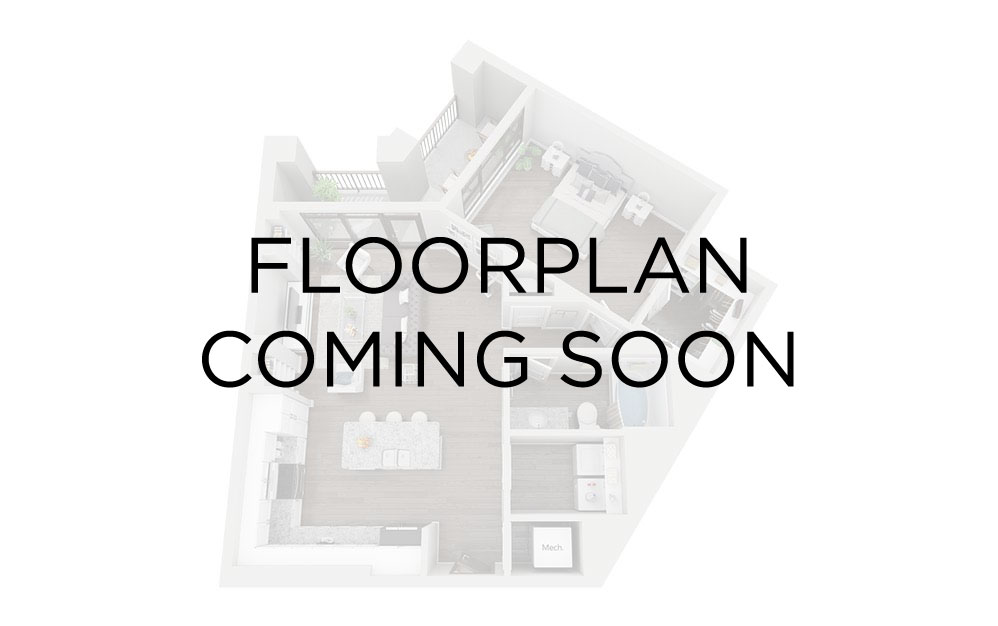B-R - 2 bedroom floorplan layout with 2 bathrooms and 1117 square feet